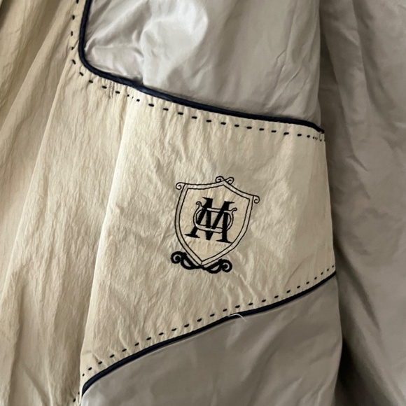 Massimo Dutti Mens Nylon Hooded Utility Jacket Khaki Size Medium - Picture 7 of 9